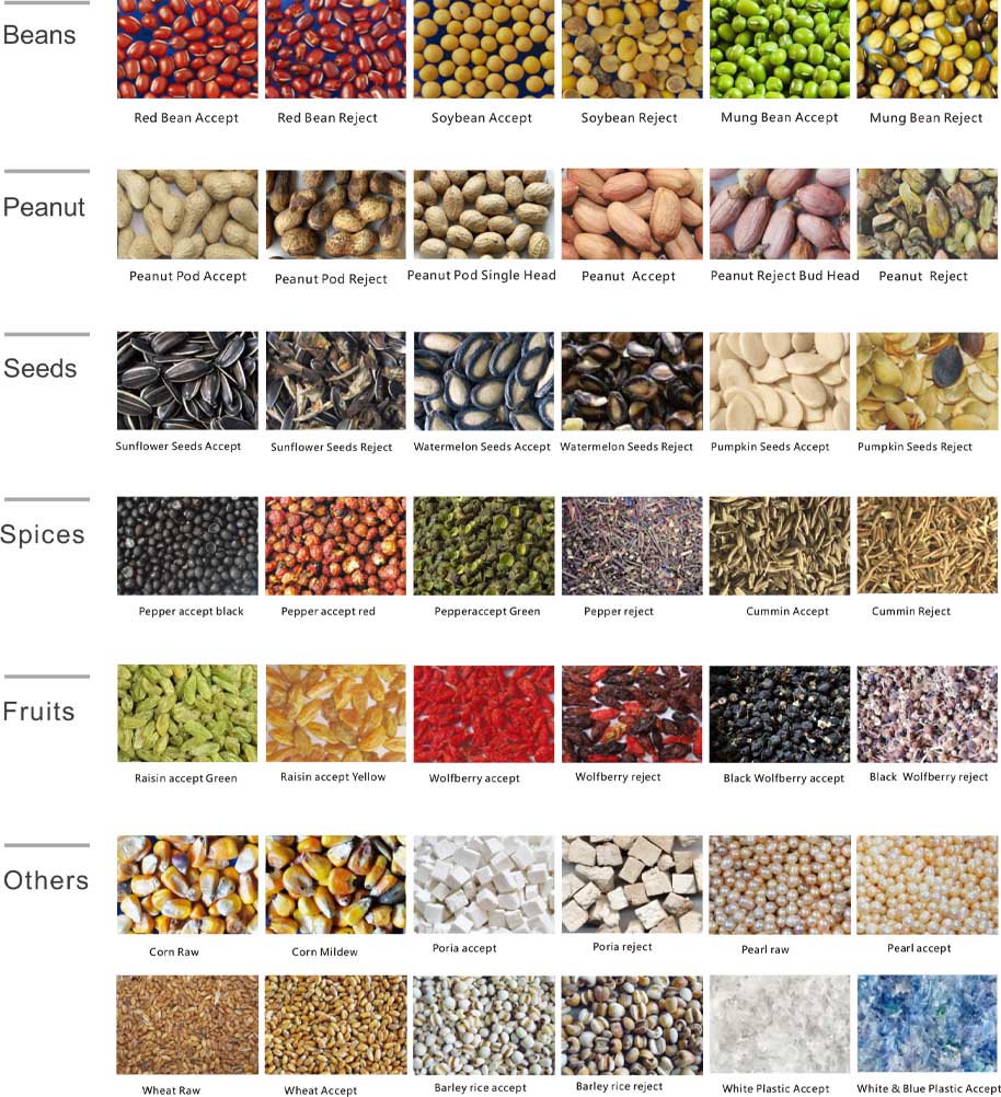 applications of grain sorting machine
